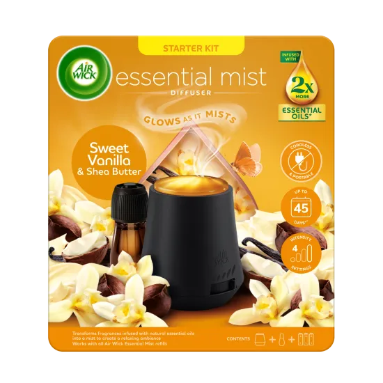 Sweet Vanilla & Shea Butter Essential Mist Kit 20ml