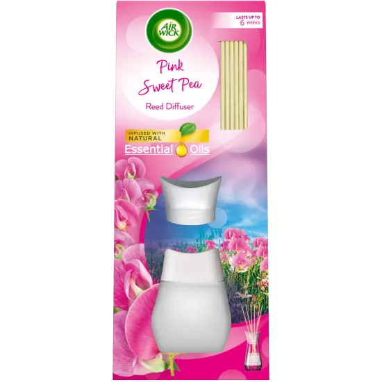 Pink Sweet Pea Essential Oils Reeds Diffuser 42ml