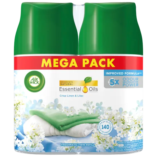 Crisp Linen & Lilac Freshmatic Autospray Twin refill 2x250ml